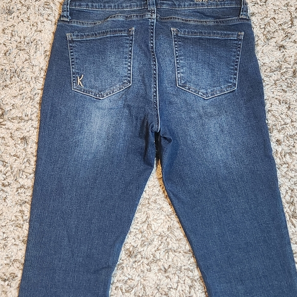 Kut from the Kloth Catherine Boyfriend Raw Hem Ankle Jeans Denim Mid Rise Sz 6 - Picture 13 of 14